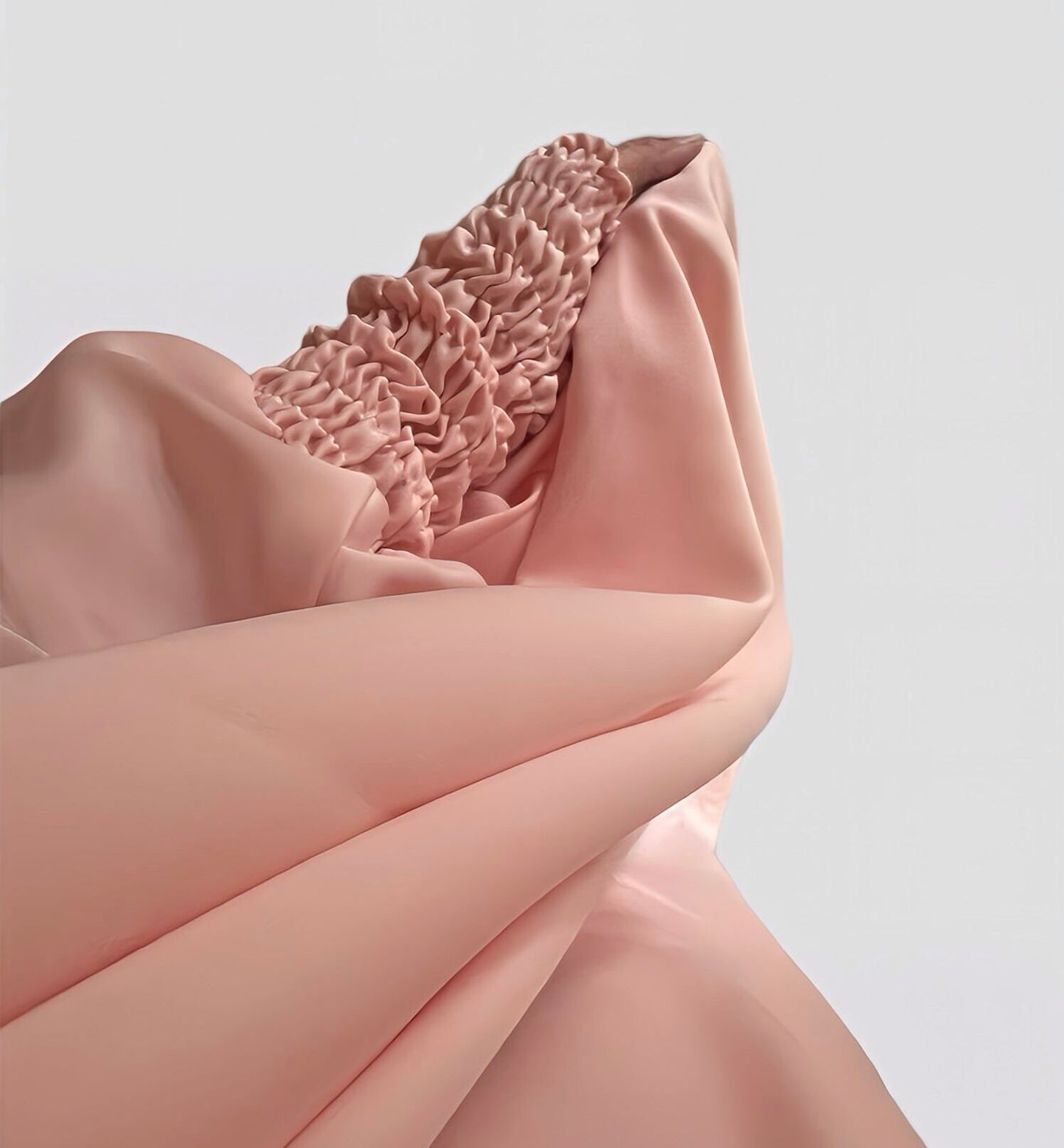 One Piece Jilbab/Salah Abaya – Elastic Cuff with Pocket – Soft Pink