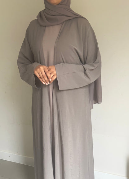 Textured Nida Abaya Set